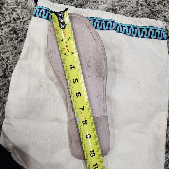 Tory Burch Double T Sport Slide New Cream / Spark Gold / Shell Pink Size 8.5 - Picture 13 of 16